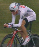 Andy Schleck pendant la quatrime tape du Tour de France 2008